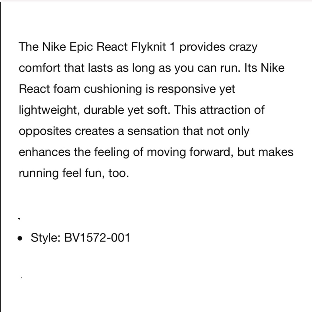 Sz 6🌹Nike Epic React flyknit running shoes - Picture 7 of 8